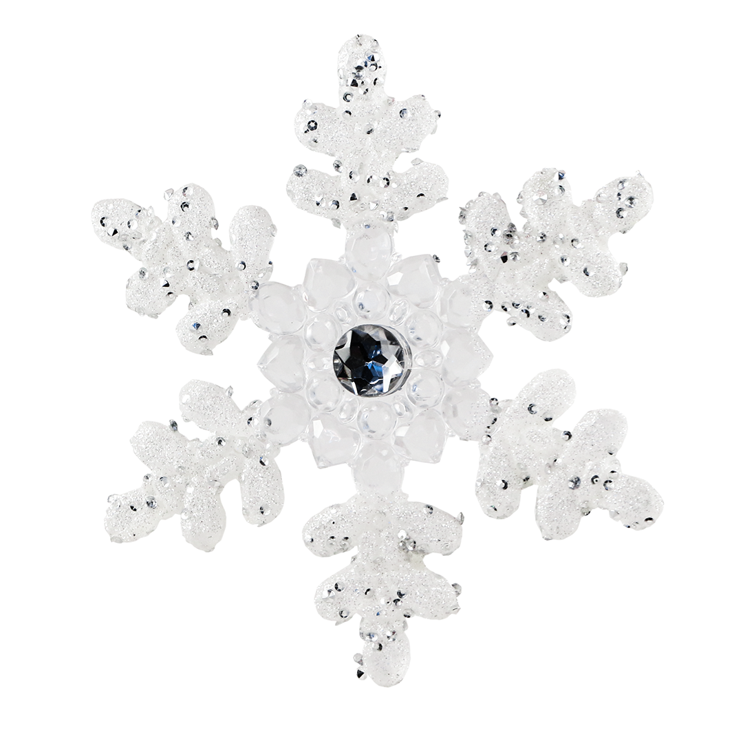 Copo de Nieve Acrílico Escarchado