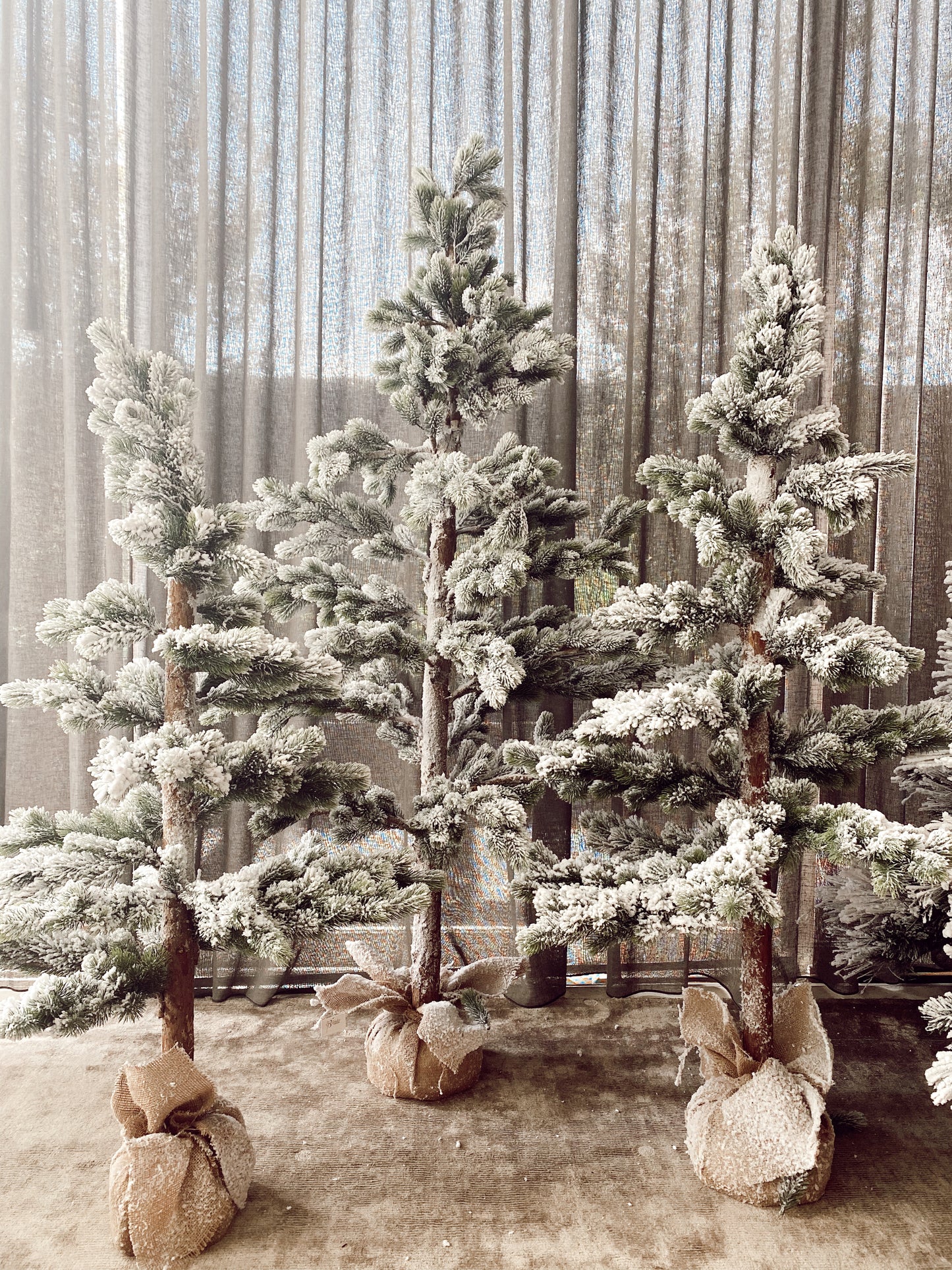 Arbol Nevado base Yute