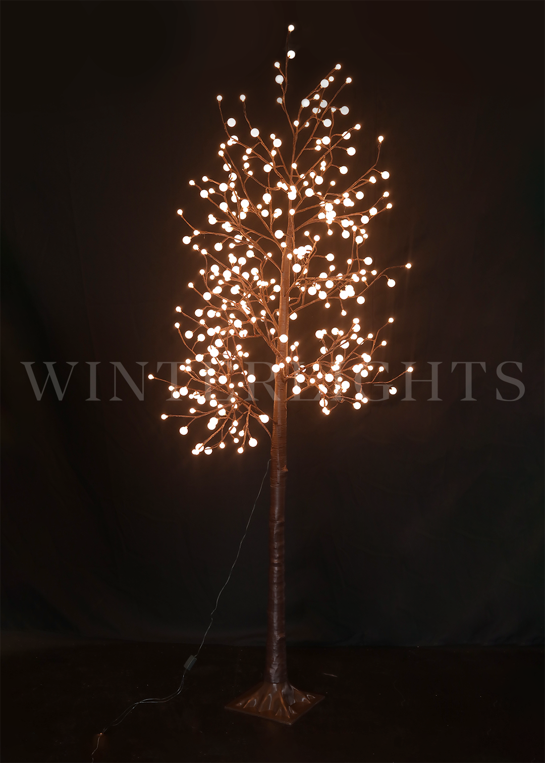 Árbol de Bolitas Grande Luz Cálida