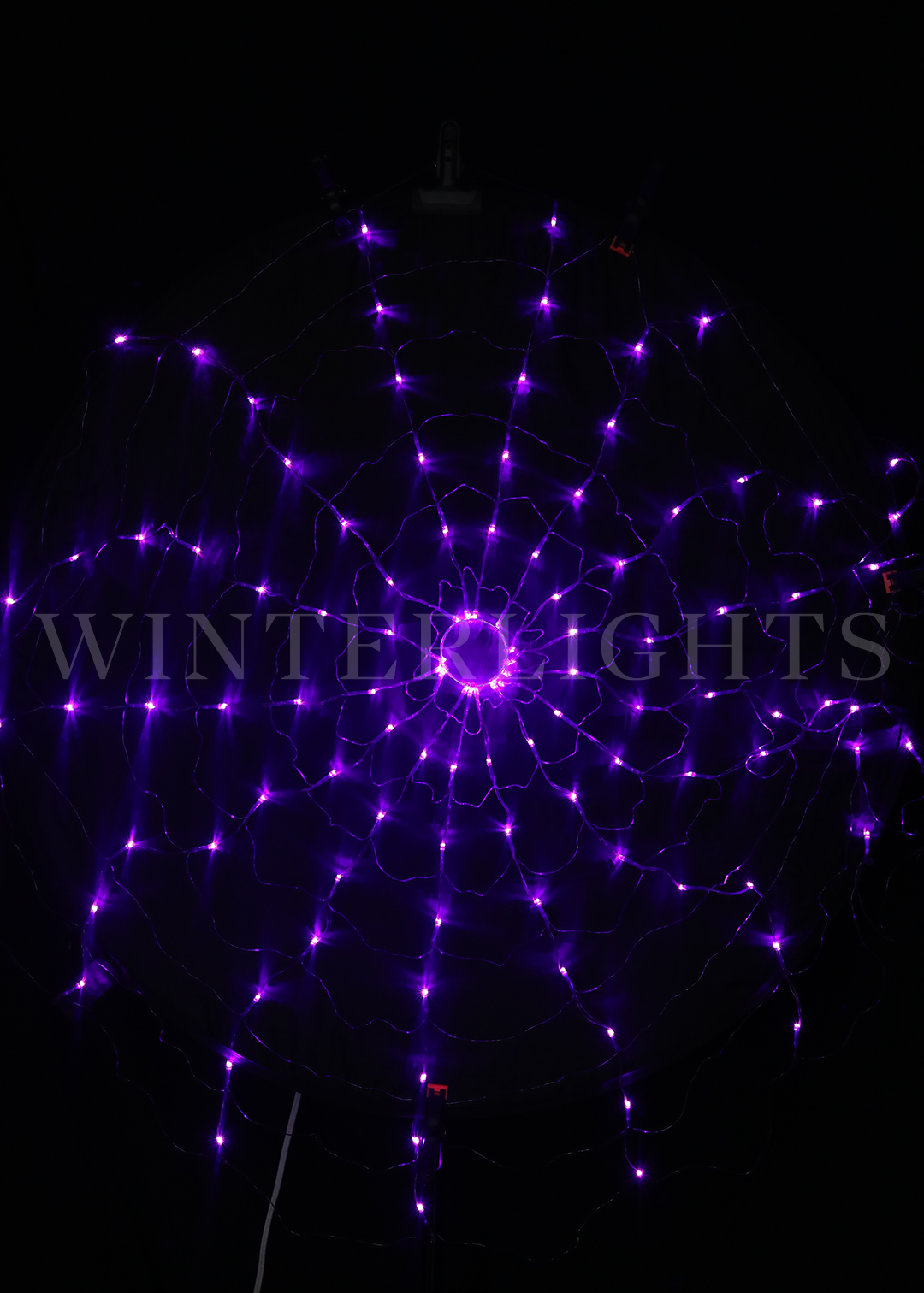 Telaraña LED 120F Morada