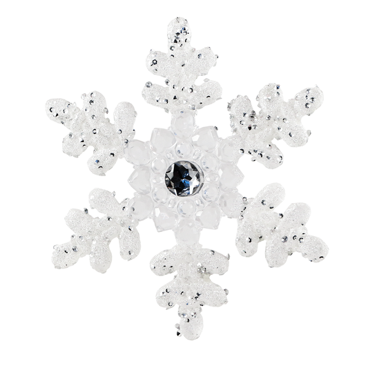 Copo de Nieve Acrílico Escarchado