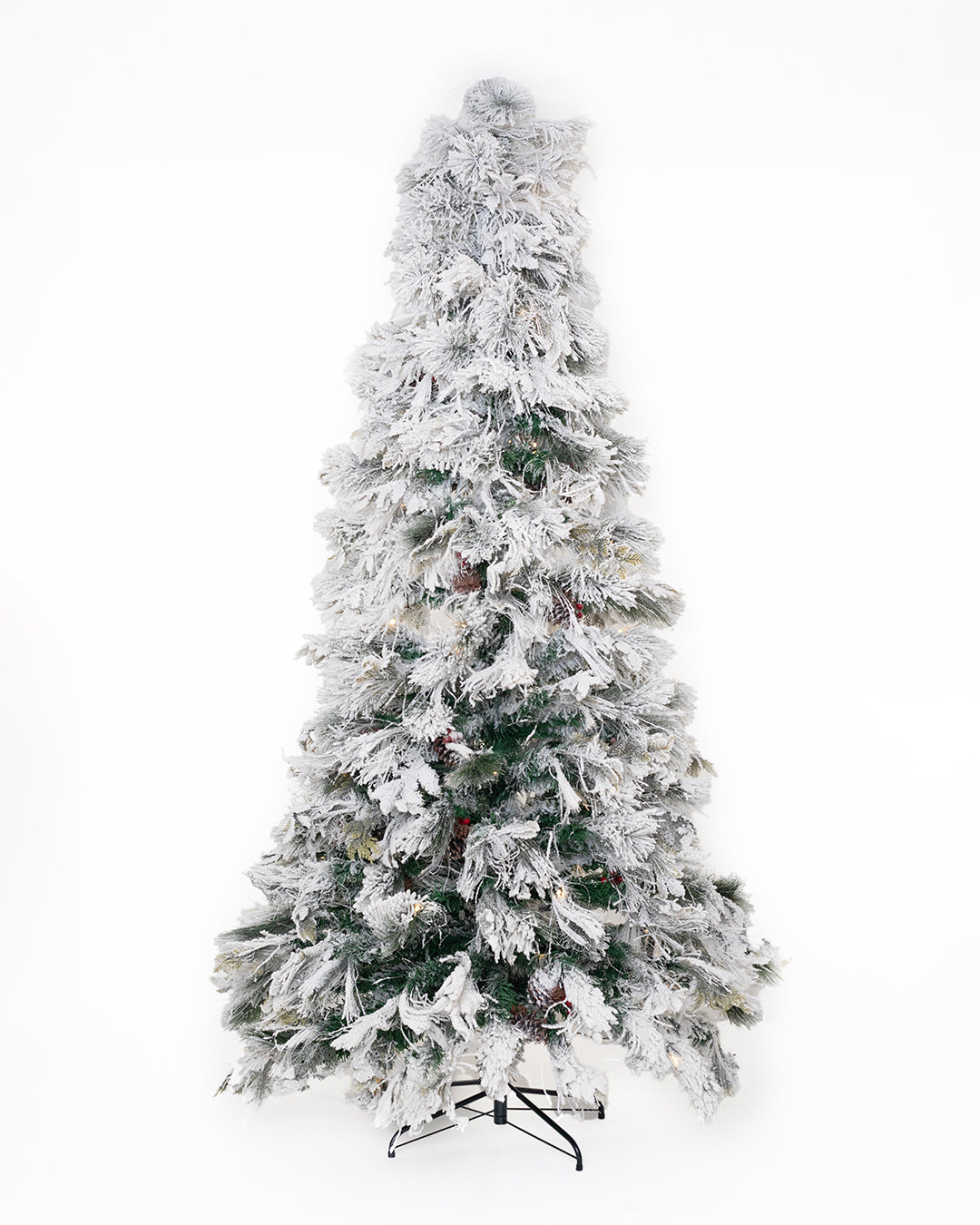 Lit Flocked Slim Pine