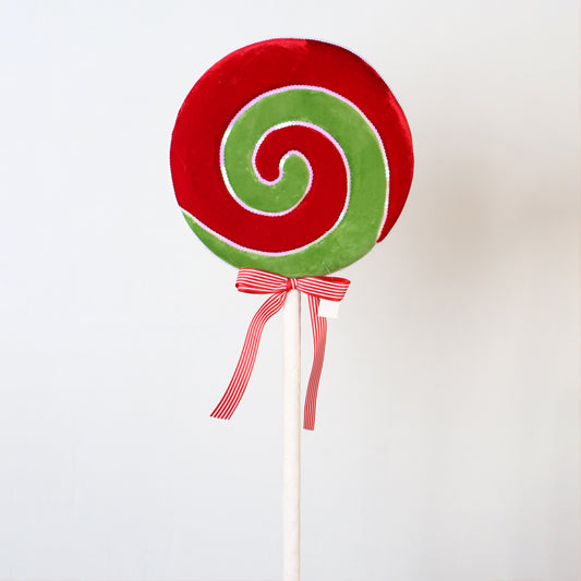 Paleta de Caramelo Verde/Rojo Chica Tela